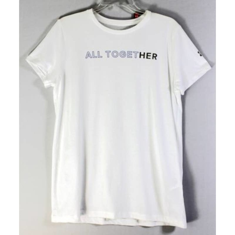 Under Armour "All Together' Printed Short Sleeve Crew Neck T-Shirt White-SM